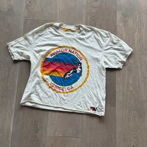 Aviator Nation Cream Tee-Shirt
